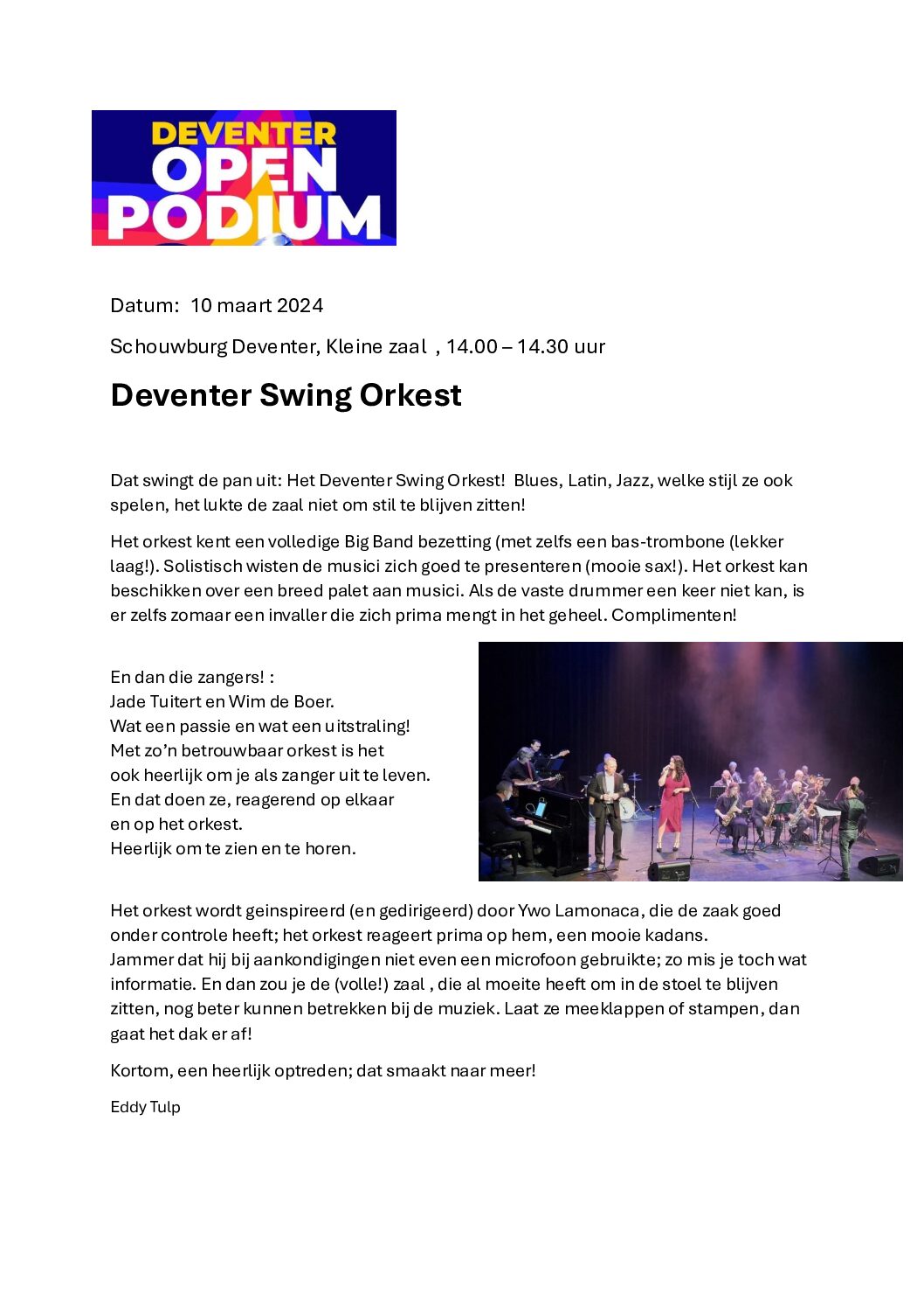 Deventer Open Podium